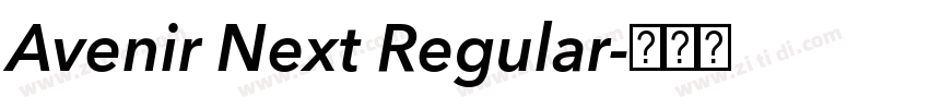 Avenir Next Regular字体转换
